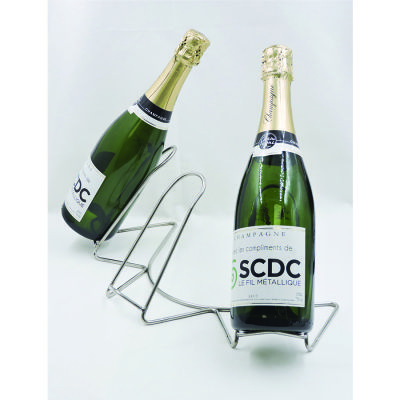 Support bouteille vin, 1 à 3 bouteilles - Palissage SCDC